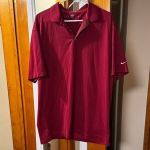 Nike Men's Burgundy Polo Shirt